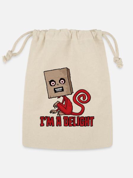 Delightfully Disturbing Monkey - Reusable Gift Bag - Natural