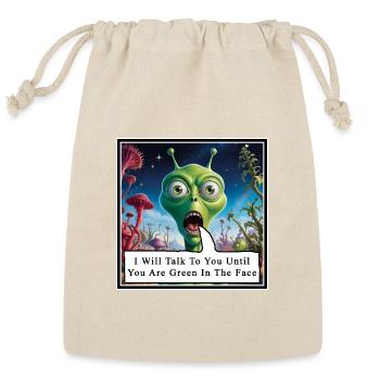 Green In The Face - Reusable Gift Bag - Natural - Front