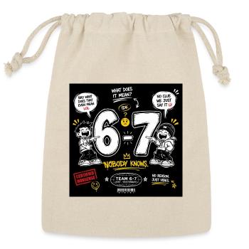 6 - 7 - Reusable Gift Bag - Natural - Front