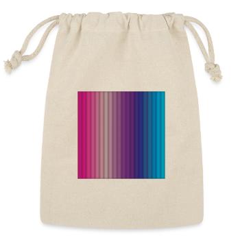 Prismatic Bar Gradient - Reusable Gift Bag - Natural - Front