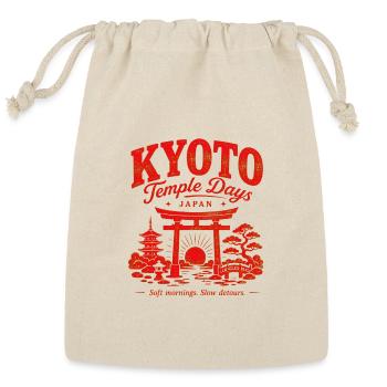 Kyoto Temple Days Sunrise - Reusable Gift Bag - Natural - Front