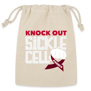 Sickle Cell Awareness Warrior Supporter Survivor - Reusable Gift Bag - Natural - Front