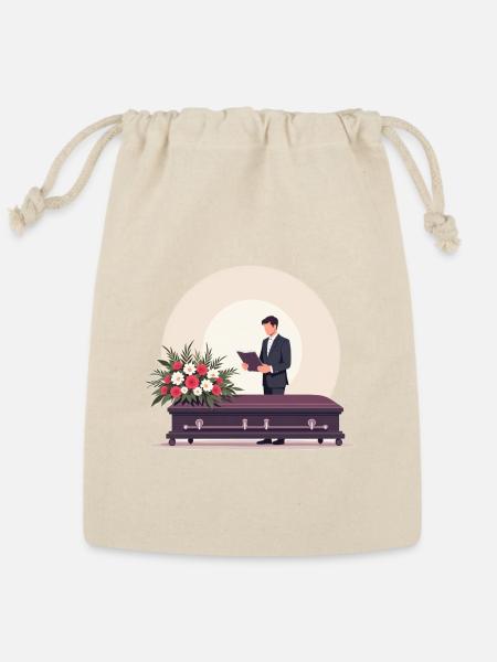 Funeral Reader by Floral Coffin - Reusable Gift Bag - Natural