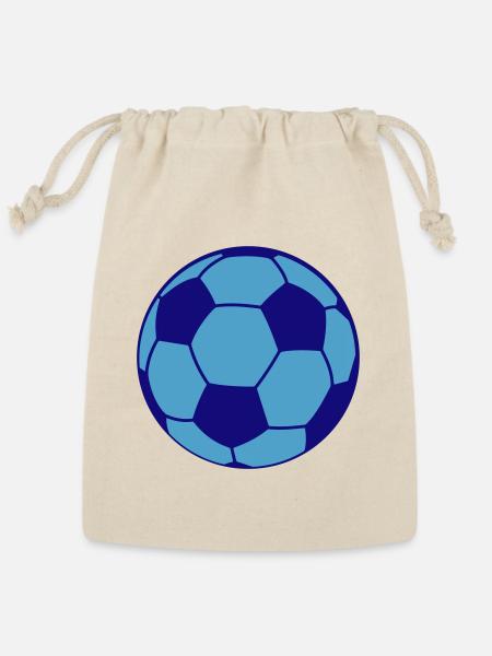 Football Soccer Ball 2C - Reusable Gift Bag - Natural