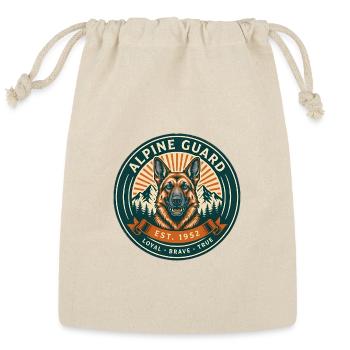 Alpine Guard Badge - Reusable Gift Bag - Natural - Front