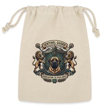 Sentinel Guard Vigilant Canine Crest - Reusable Gift Bag - Natural - Front