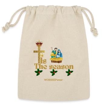 Christmas collection ✨️ Tis the season - Reusable Gift Bag - Natural - Front