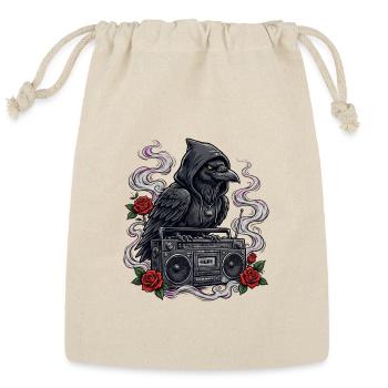 Raven Boombox Night Bloom - Reusable Gift Bag - Natural - Front