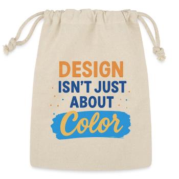Color-Centric Design Motivation Tee - Reusable Gift Bag - Natural - Front