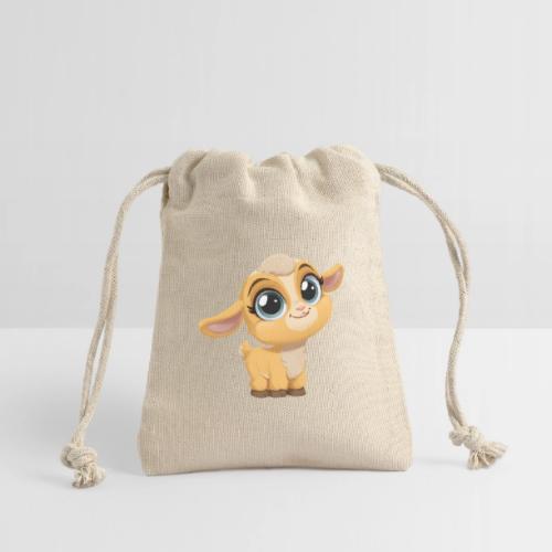 Sweet Cartoon Baby Goat with Joyful Smile - Reusable Gift Bag