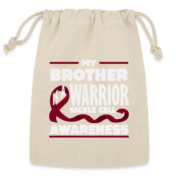 Sickle Cell Awareness Warrior Supporter Survivor - Reusable Gift Bag - Natural - Front