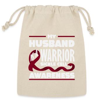 Sickle Cell Awareness Warrior Supporter Survivor - Reusable Gift Bag - Natural - Front