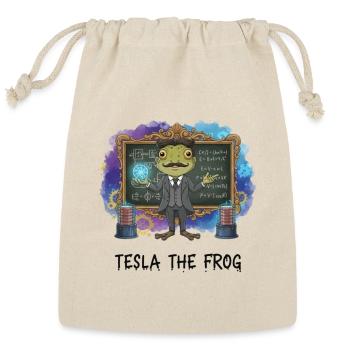  Frog -Scientist - Reusable Gift Bag - Natural - Front