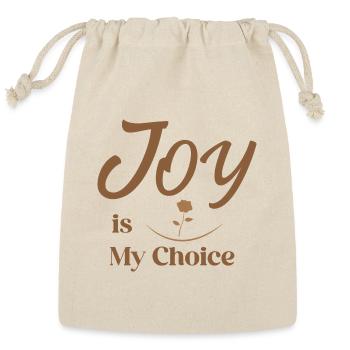 Joy is My Choice - Reusable Gift Bag - Natural - Front