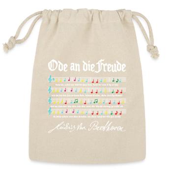 Ode to Joy - Reusable Gift Bag - Natural - Front