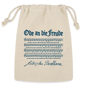 Ode to Joy - Reusable Gift Bag - Natural - Front