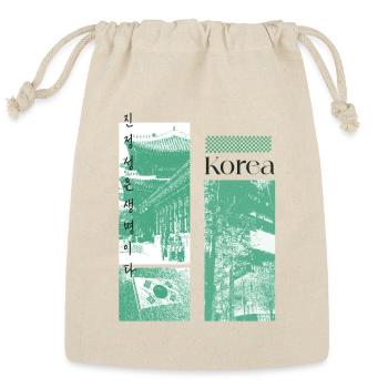 Korean Heritage Panels - Reusable Gift Bag - Natural - Front