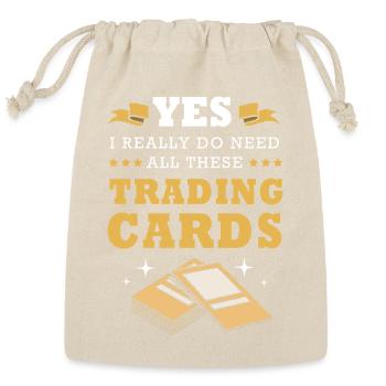 Trading Card Game Trading Cards - Reusable Gift Bag - Natural - Front