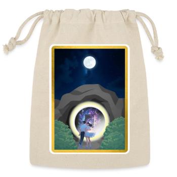 Anime Lovers Moonlit Cosmic Portal - Reusable Gift Bag - Natural - Front