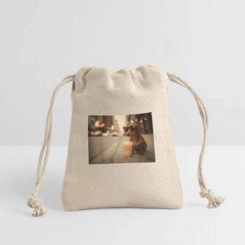 Funny Dachshund Iced Coffee Lover Tee - Reusable Gift Bag