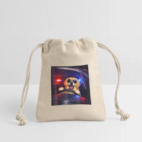 Funny Police Golden Retriever Meme Tee - Reusable Gift Bag