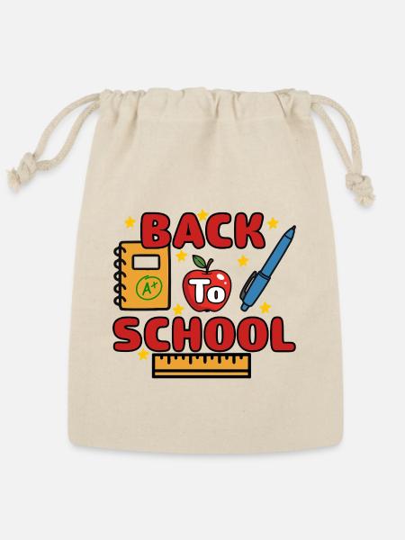 Back To School Cute Cute Teacher Student Kids Gift - Reusable Gift Bag - Natural