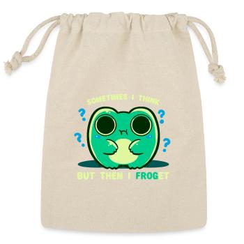  I Froget - Reusable Gift Bag - Natural - Front