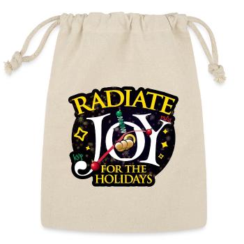 Radiate Joy - Reusable Gift Bag - Natural - Front
