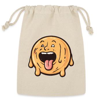 Melting Face Cartoon - Reusable Gift Bag - Natural - Front