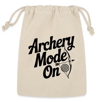Archery Mode On - Reusable Gift Bag - Natural - Front