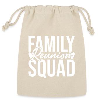 Family Reunion Squad Emblem - Reusable Gift Bag - Natural - Front