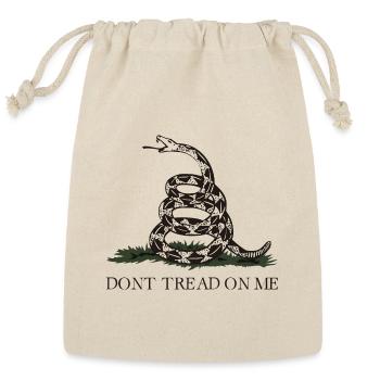 Gadsden Snake Emblem - Reusable Gift Bag - Natural - Front