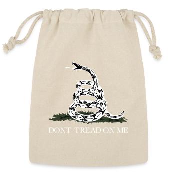 Gadsden Snake Emblem - Reusable Gift Bag - Natural - Front