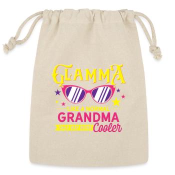Glamma Like a Normal Grandma Only Cooler Design - Reusable Gift Bag - Natural - Front