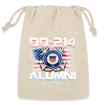 Coast Guard Alumni Emblem 214 - Reusable Gift Bag - Natural - Front