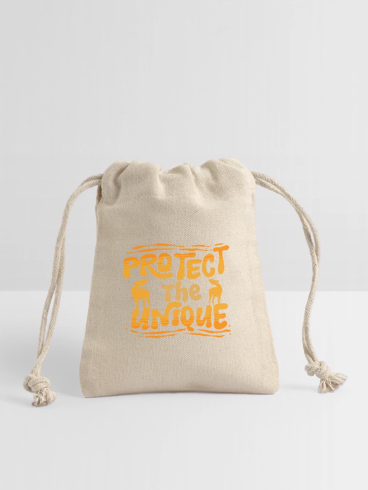 Okapi Protect The Unique - Reusable Gift Bag - Natural - Front