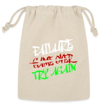 Bold Graffiti  - Reusable Gift Bag - Natural - Front