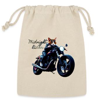 Funny custom tshirt for men with unique cat design - Reusable Gift Bag - Natural - Front
