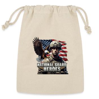 National Guard Heroes Tribute Patriotic Apparel - Reusable Gift Bag - Natural - Front