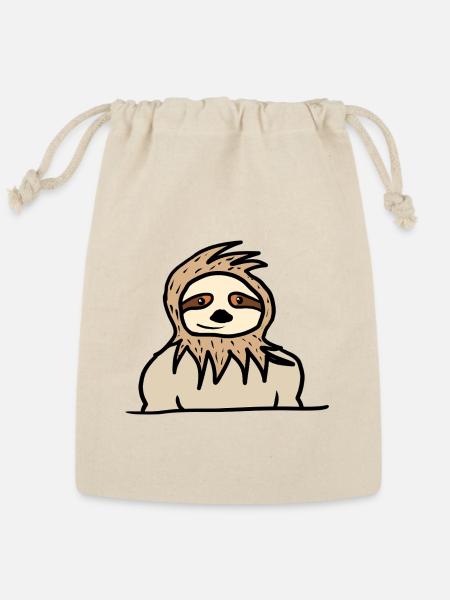Sloth? - Reusable Gift Bag - Natural