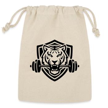 Apex Strength - Tiger Weightlifting Functional Fit - Reusable Gift Bag - Natural - Front