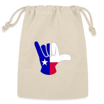Texas Shaka - Reusable Gift Bag - Natural - Front