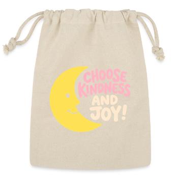 Moonlit Kindness and Joy - Reusable Gift Bag - Natural - Front