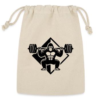 Silverback Strength - Alpha Gorilla Weightlifting  - Reusable Gift Bag - Natural - Front