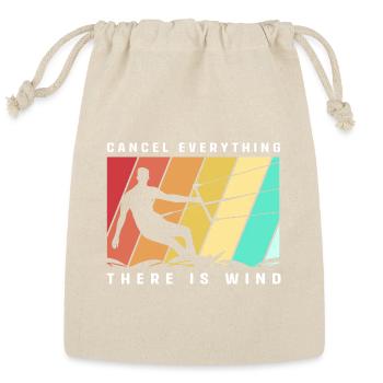Kite Boarding Summer Kitesurfing - Reusable Gift Bag - Natural - Front