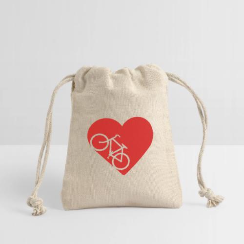 Bike in heart - Reusable Gift Bag