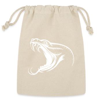 Angry Viper Cobra - Reusable Gift Bag - Natural - Front
