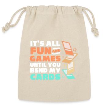 Trading Card Game Card Player - Reusable Gift Bag - Natural - Front