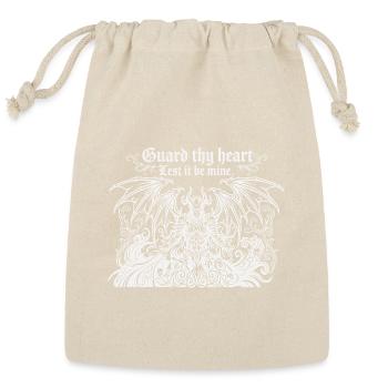 Guard Thy Heart Gothic Demon Shirt - Reusable Gift Bag - Natural - Front