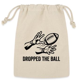 Bone Hands Guarding Football - Reusable Gift Bag - Natural - Front